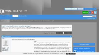 
                            7. nach letzten Update keine Anmeldung möglich - Windows 10 Forum
