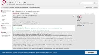 
                            4. Nach Login nur noch schwarzer Bildschirm - debianforum.de