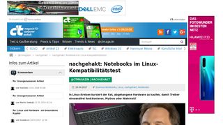 
                            7. nachgehakt: Notebooks im Linux-Kompatibilitätstest | c't Magazin - Heise