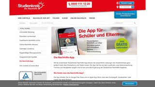 
                            7. Nachhilfe-App kostenloser Download - Studienkreis.de