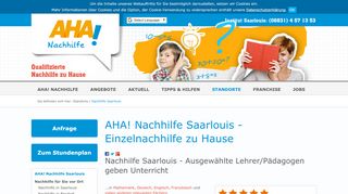 
                            3. Nachhilfe Saarlouis Lehrer|Pädagogen ... - AHA Nachhilfe