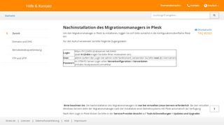 
                            5. Nachinstallation des Migrationsmanagers in Plesk