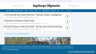 
                            8. Nachrichten Landsberg - Augsburger Allgemeine