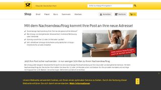 
                            1. Nachsendeauftrag - das Original! | Shop Deutsche Post