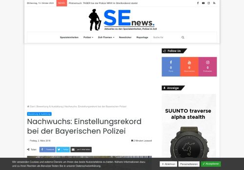 
                            13. Nachwuchs: Einstellungsrekord bei der Bayerischen Polizei | SEK ...