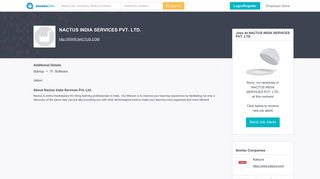 
                            7. Nactus India Services Pvt. Ltd. | Job Openings, Salary & Reviews at ...