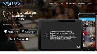 
                            3. NACTUS is No. 1 education technology platform in India