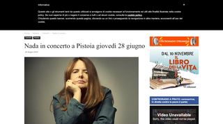 
                            13. Nada in concerto a Pistoia giovedì 28 giugno - www.controradio.it