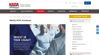 
                            4. NADA/ATD Academy - National Automobile Dealers Association
