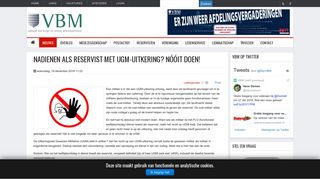 
                            5. Nadienen als reservist met UGM-uitkering? Nóóit doen! - Vakbond ...