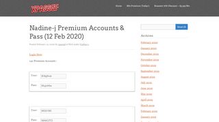
                            13. Nadine-j Premium Accounts & Pass - xpassgf