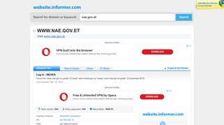 
                            13. nae.gov.et at WI. Log in - NEAEA - Website Informer