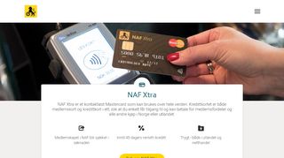 
                            5. NAF Xtra kredittkort - NAF Xtra