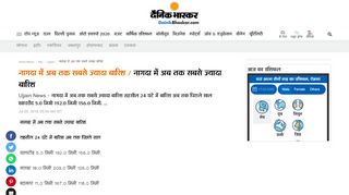 
                            13. नागदा में अब तक सबसे ज्यादा बारिश ... - Dainik Bhaskar