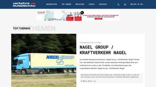 
                            10. Nagel Group / Kraftverkehr Nagel | VerkehrsRundschau.de