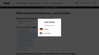 
                            3. Nährwertinformationen und Zutaten – Huel