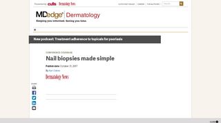 
                            13. Nail biopsies made simple | MDedge Dermatology