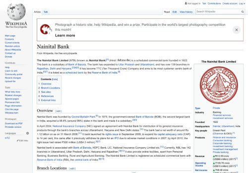 
                            10. Nainital Bank - Wikipedia