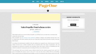 
                            8. Naira Propeller Ponzi scheme review | PageOne.ng