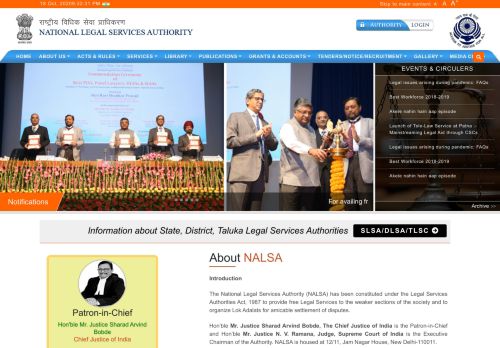 
                            8. NALSA:- The National Legal Services Authority