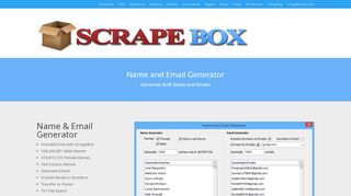 
                            5. Name and Email Generator - ScrapeBox