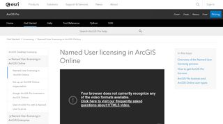 
                            5. Named User licensing in ArcGIS Online—ArcGIS Pro | ArcGIS Desktop