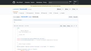 
                            1. NamelessMC/donate.php at master · samerton/NamelessMC · GitHub