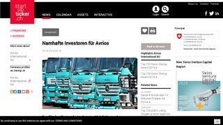 
                            13. Namhafte Investoren für Avrios Startupticker.ch | The Swiss Startup ...