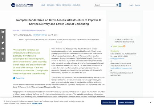 
                            9. Nampak Standardizes on Citrix Access Infrastructure to Improve IT ...