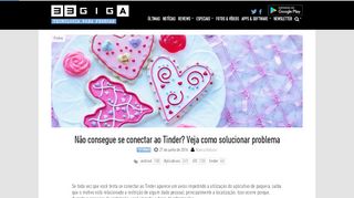 
                            9. Não consegue se conectar ao Tinder? Veja como solucionar ... - 33Giga