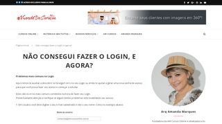 
                            3. Não consegui fazer o Login, e agora? - #VivendoDeCoração - AM ...