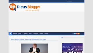 
                            4. Não consigo acessar meu blog - problemas com login - Dicas Blogger