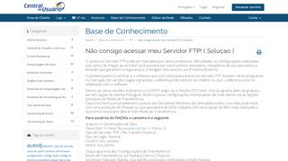 
                            10. Não consigo acessar meu Servidor FTP! ( Soluçao ) - Base de ...