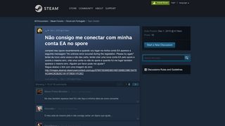 
                            12. Não consigo me conectar com minha conta EA no spore :: Fórum em ...