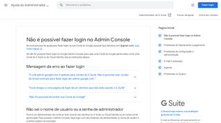 
                            6. Não é possível fazer login no Admin Console - Google Support