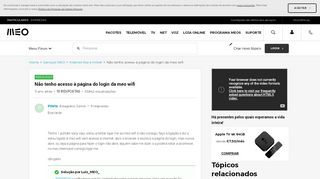 
                            7. Não tenho acesso à página do login da meo wifi | MEO Fórum