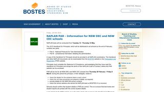 
                            10. NAPLAN PAR - Information for NSW DEC and NSW CEC ... - BOSTES