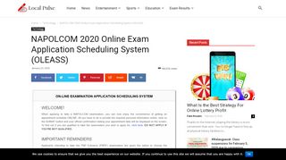 
                            4. NAPOLCOM 2019 Online Exam Application Scheduling System ...