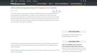 
                            8. NAPOLCOM Online Application October 2018, Registration Form ...