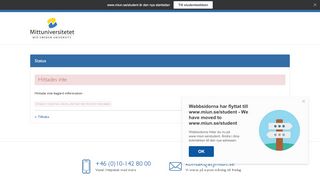 
                            9. När du blivit antagen - Studentsidor - Mittuniversitetet