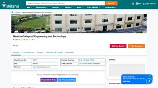 
                            12. Naraina College of Engineering and Technology, Kanpur - Courses ...