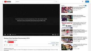 
                            6. Narayan Seva Sansthan Documentary 2018 - YouTube