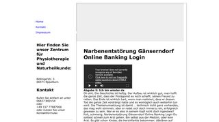 
                            8. Narbenentstörung Gänserndorf Online Banking Login