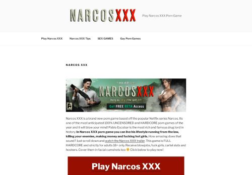 
                            9. Narcos XXX - New Porn Game