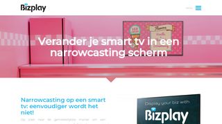 
                            5. Narrowcasting content management systeem voor smart tv's | Bizplay