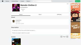 
                            11. Naruto Online 2 - Roblox