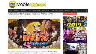 
                            10. Naruto Online: Novo jogo do Ninja para Android (APK) - Mobile Gamer