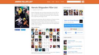 
                            10. Naruto Shippuden Filler List | The Ultimate Anime Filler Guide