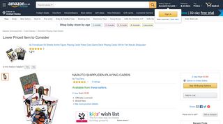 
                            4. NARUTO SHIPPUDEN PLAYING CARDS: Amazon.co.uk: Toys & Games