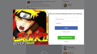 
                            3. Naruto Shippuden Senki Lovers Indonesia - Facebook